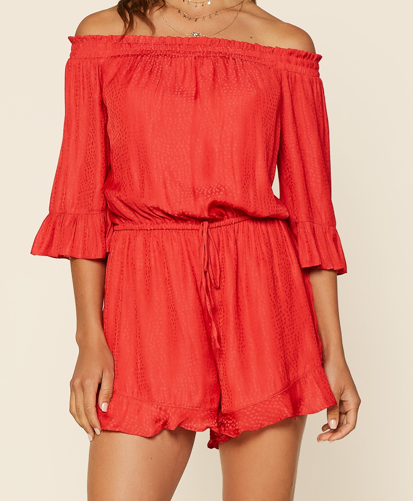 Cute cheap red romper