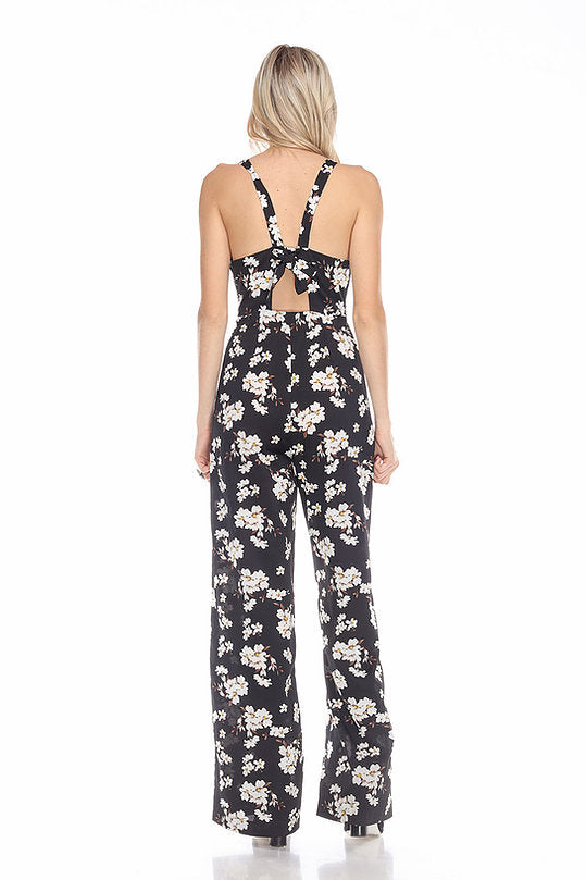 Emma's Fitted Floral Jumpsuit