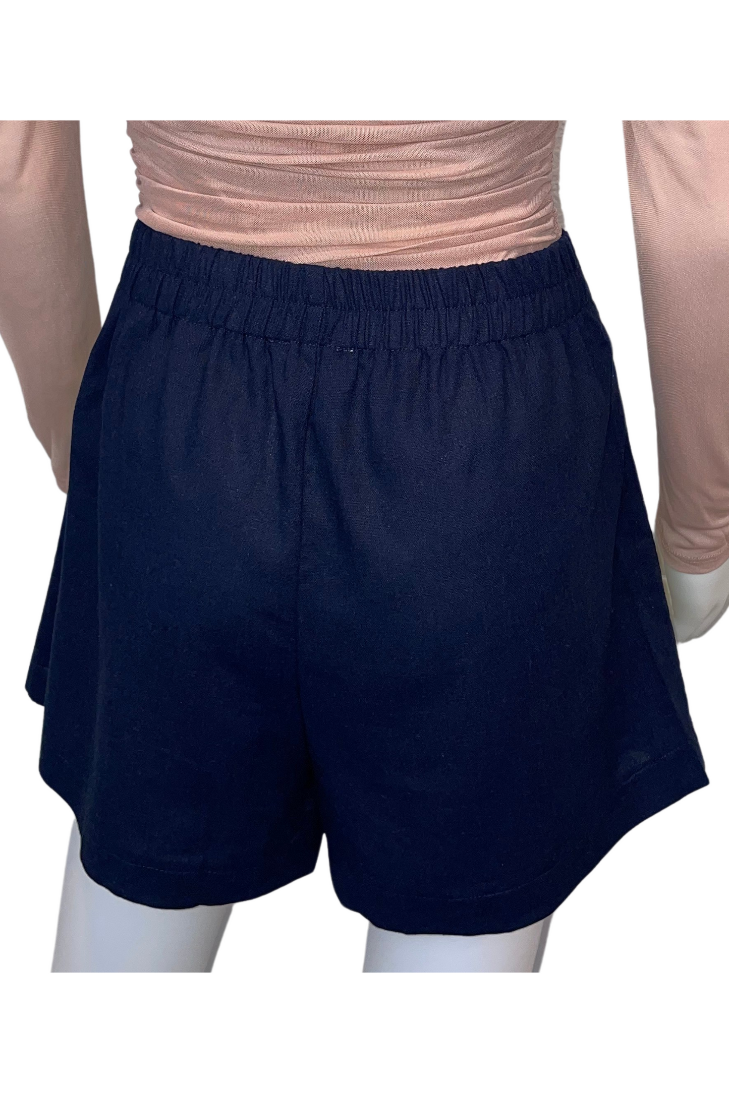 Helen's Navy Pocket Detail Button Down Skort